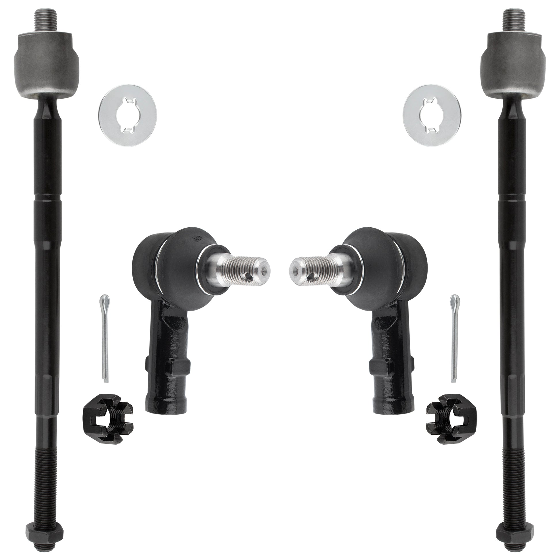 BOXI (Set of 4) Front Inner Outer Tie Rod Ends Kit Fits for Honda Passport 1998-2002