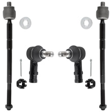 BOXI (Set of 4) Front Inner Outer Tie Rod Ends Kit Fits for Honda Passport 1998-2002