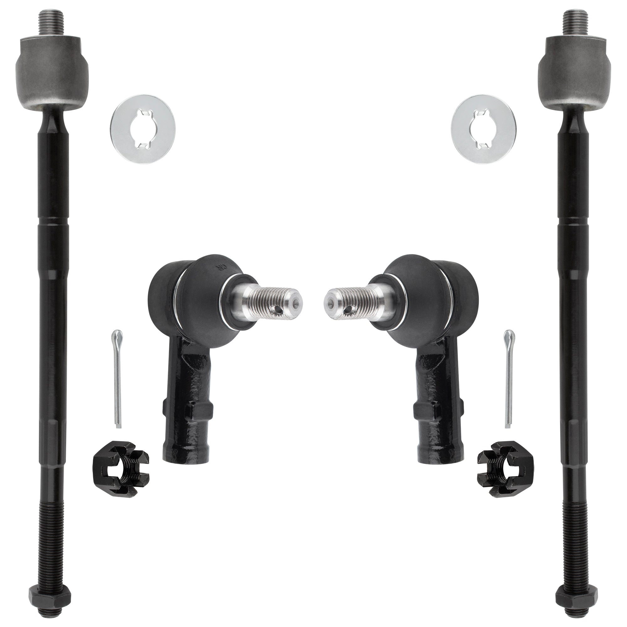 BOXI (Set of 4) Front Inner Outer Tie Rod Ends Kit Fits for Honda Passport 1998-2002