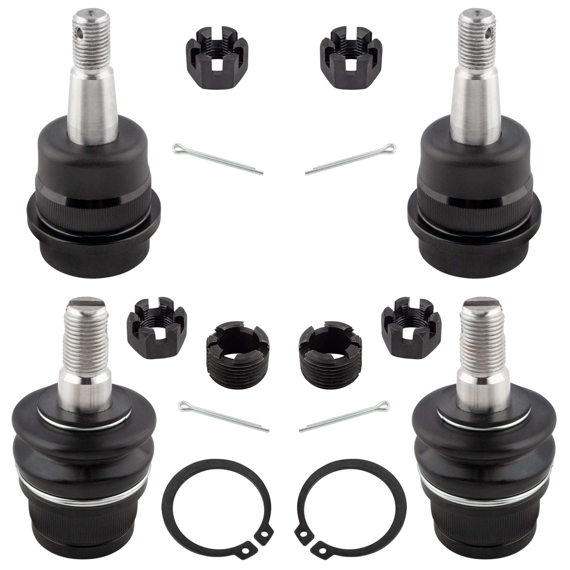 BOXI 4pcs Front Upper Lower Ball Joints Fit for Jeep Grand Cherokee 1993-1998