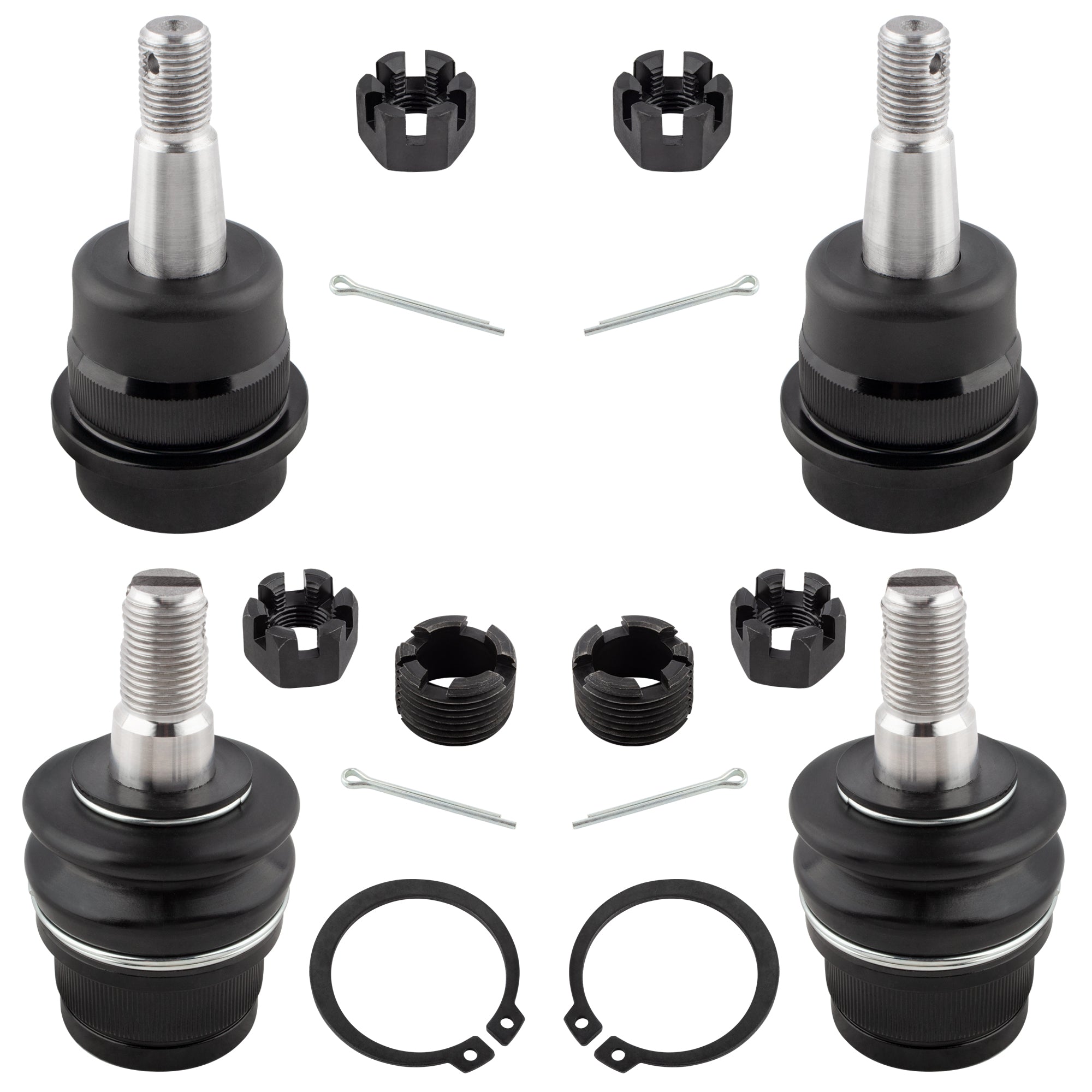 BOXI 4pcs Front Upper Lower Ball Joints Fit for Jeep Grand Cherokee 1993-1998