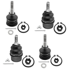 BOXI 4pcs Front Upper Lower Ball Joints Fit for Jeep Commander 2006 2007 2008 2009 2010