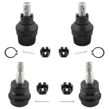 BOXI 4pcs Front Lower Suspension and Upper Ball Joint Assembly Fit for Jeep Cherokee 1984-1989