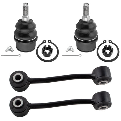 BOXI 4pcs Front Lower Ball Joints Sway Bar Links Fit for Jeep Liberty 2008 2009 2010 2011 2012