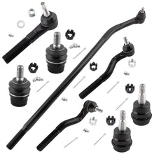 BOXI (Set of 8) Inner Outer Tie Rod Upper Lower Ball Joint Fit for Jeep Wrangler 2007 2008 2009