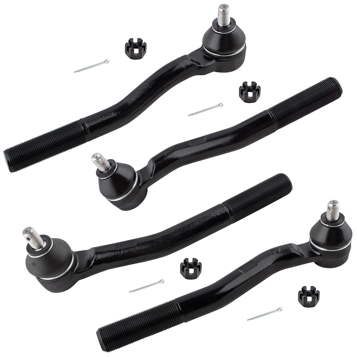 BOXI 4pcs Front Inner Outer Tie Rod Ends Kit Fit for Jeep Grand Cherokee 1999 2000 2001 2002 2003