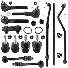 BOXI 13pcs Drag Links Tie Rods Ball Joints Sway Bar End Center Kit Fit for Jeep Cherokee 1991-2001