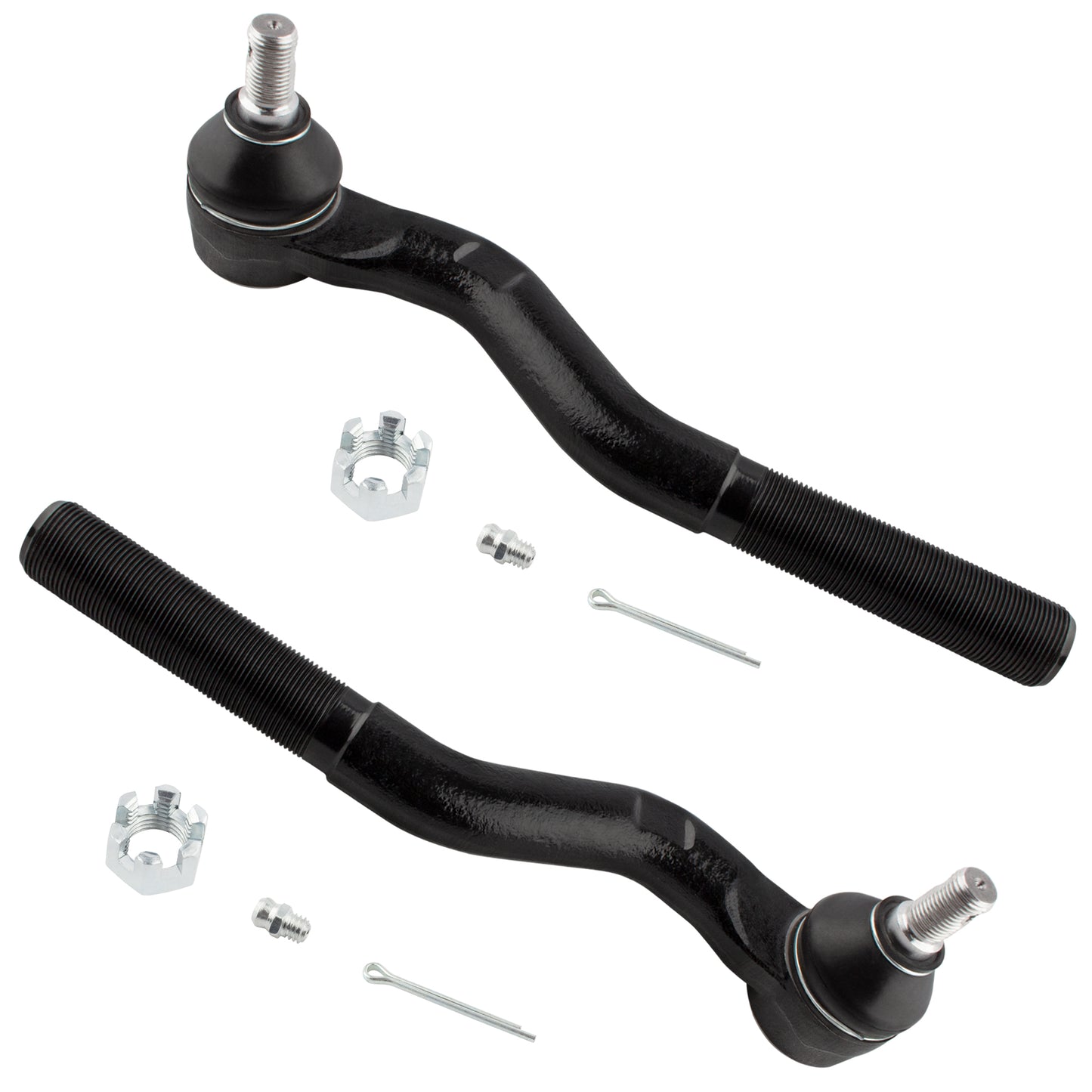 BOXI 2pcs Front Outer Tie Rod End Links Fit for Jeep Wrangler 2007-2017