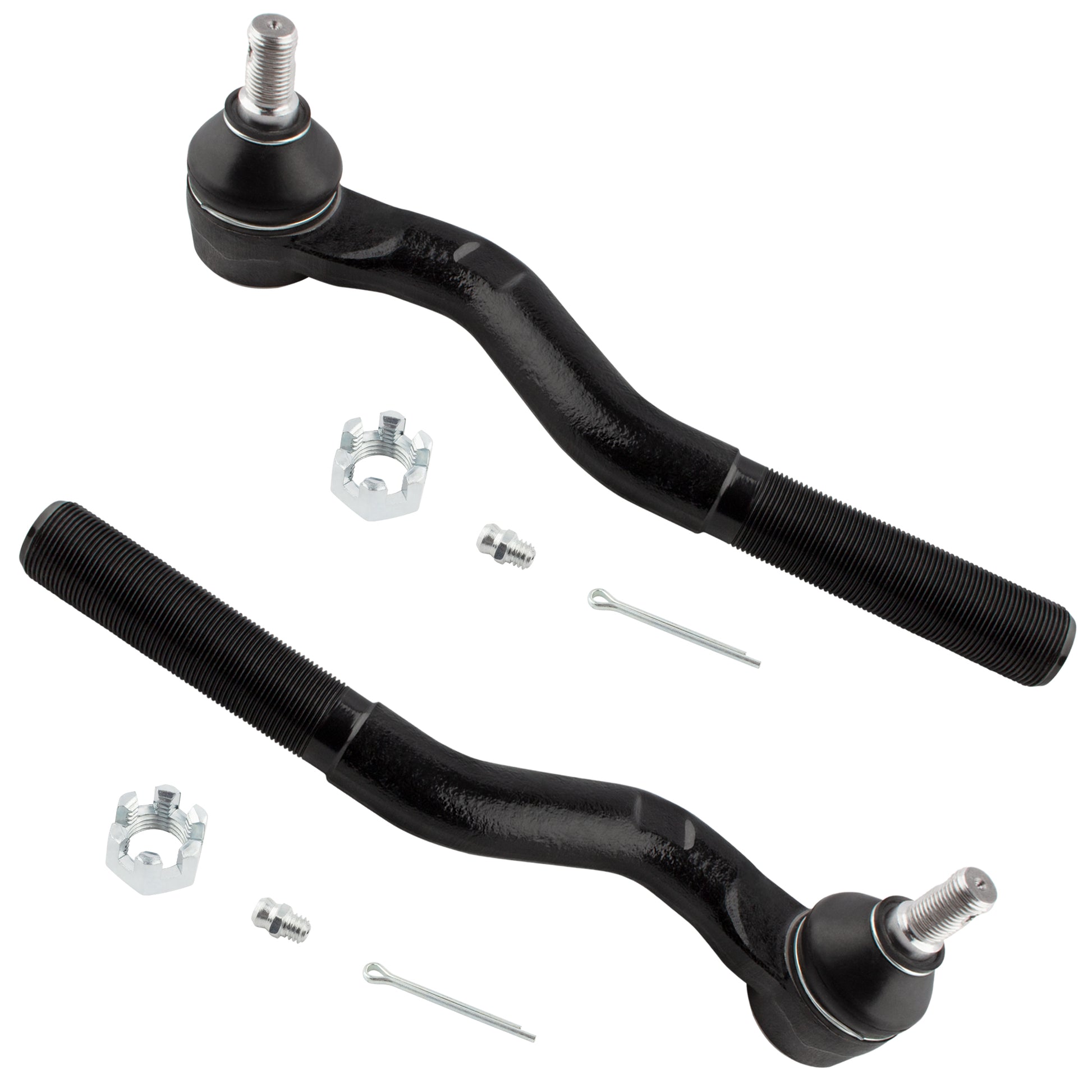 BOXI 2pcs Front Outer Tie Rod End Links Fit for Jeep Wrangler 2007-2017