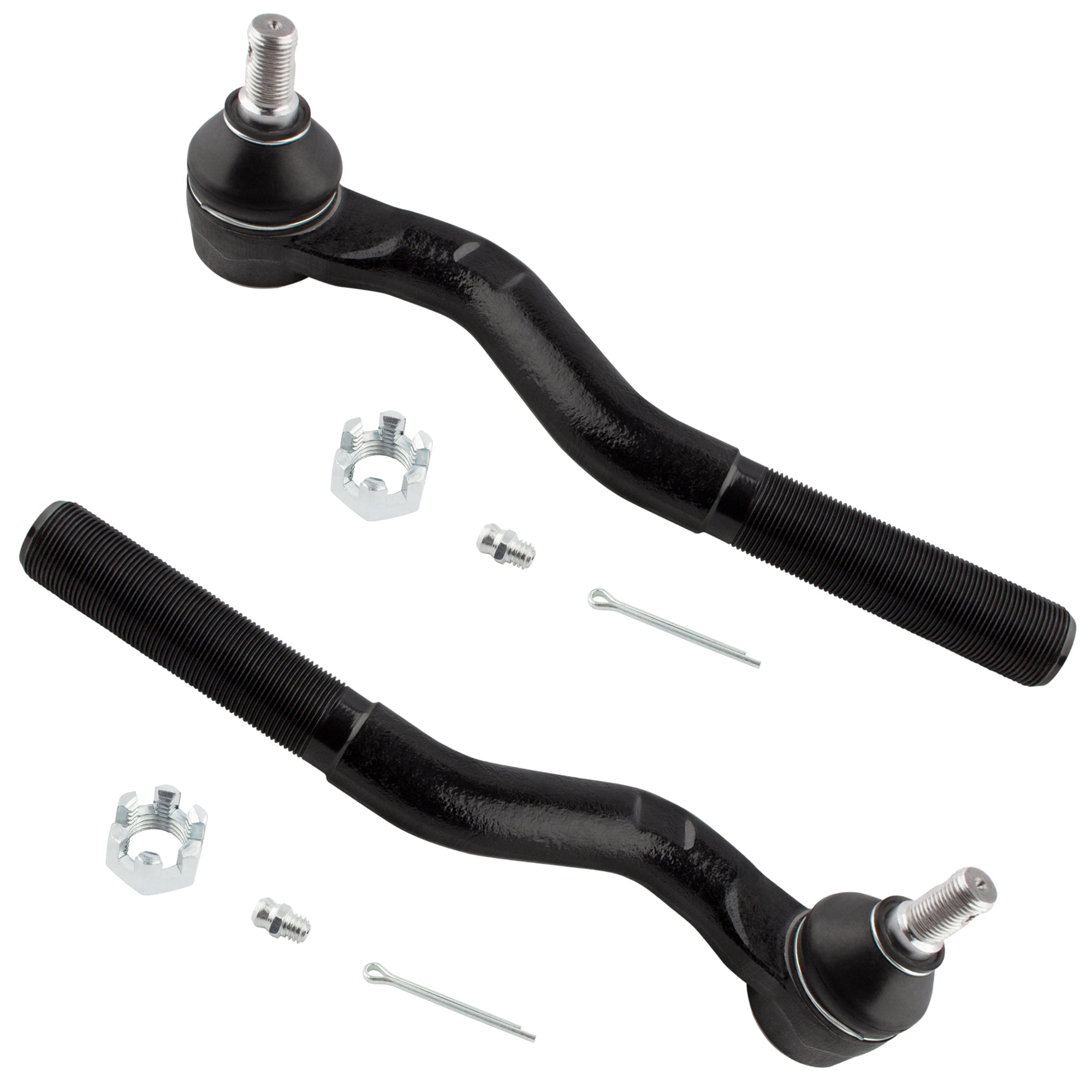 BOXI 2pcs Front Outer Tie Rod End Links Fit for Jeep Wrangler 2007-2017