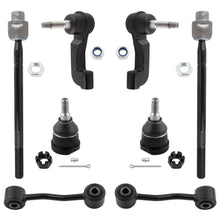 BOXI (Set of 8) Front Inner & Outer Tie Rod Ends + Front Lower Ball Joints + Front Stabilizer Sway