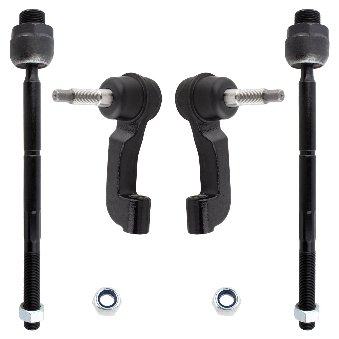 BOXI 4pcs Front Inner Outer Tie Rod Ends Fit for Jeep Liberty 2002 2003 2004 2005 Sport Utility