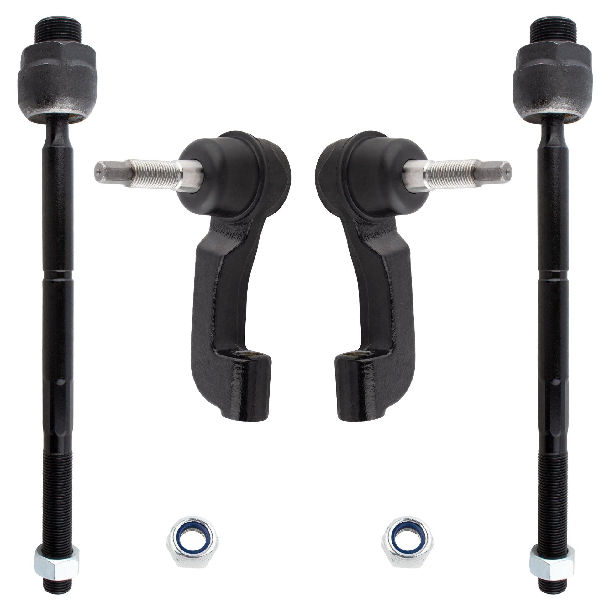 BOXI 4pcs Front Inner Outer Tie Rod Ends Fit for Jeep Liberty 2002 2003 2004 2005 Sport Utility