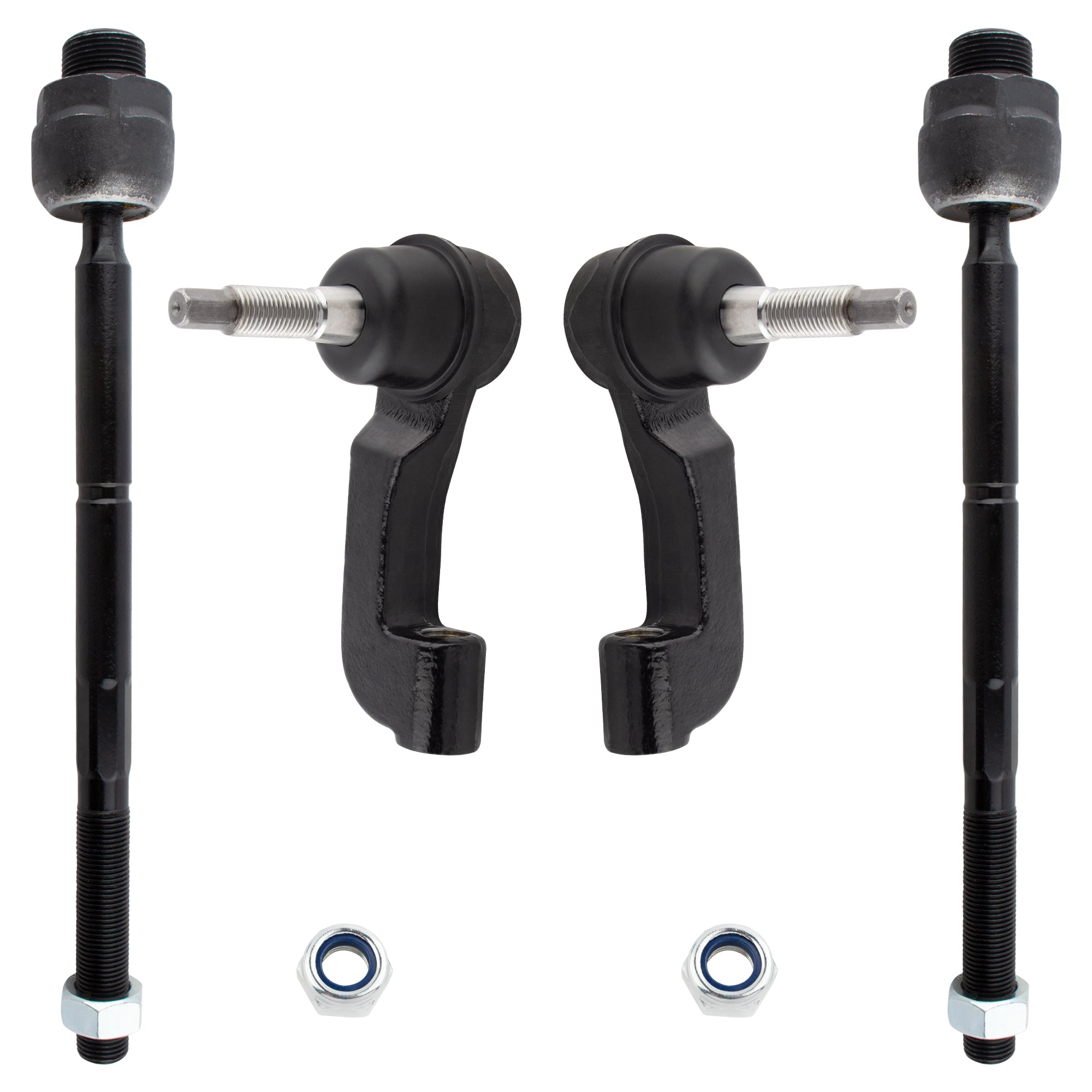 BOXI 4pcs Front Inner Outer Tie Rod Ends Fit for Jeep Liberty 2002 2003 2004 2005 Sport Utility