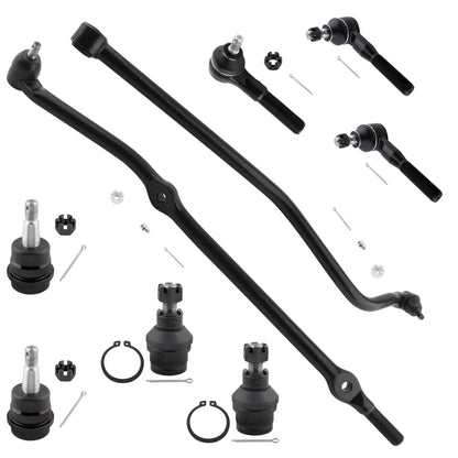 BOXI 9pc Front Upper Lower Ball Joints Tie Rods Drag Links Fit for Jeep Cherokee 1991-2001