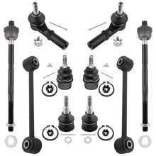 BOXI 10pc Front Ball Joints Sway Bars Tie Rods Fit for Jeep Commander 2006-2010
