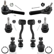 BOXI 8pc Front Suspension Ball Joints Sway Bars Tie Rods Fit for Jeep Cherokee Wagoneer 1984-1989