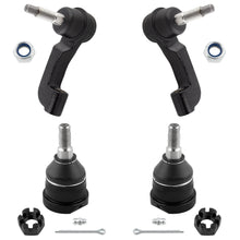 BOXI 4pc Front Lower Ball Joints Outer Tie Rods Fit for Jeep Liberty 2005 2006 2007