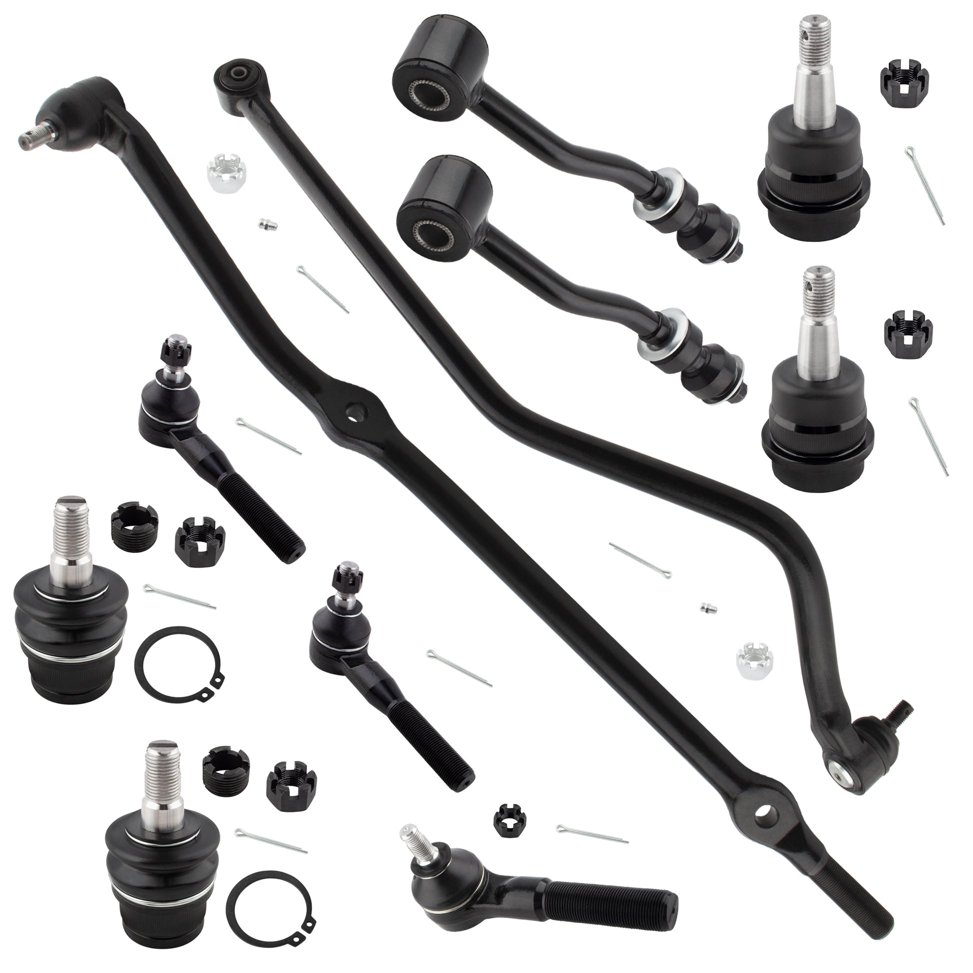 BOXI 11pc Complete Front Suspension Kit Fits for Jeep Cherokee 1991-2001