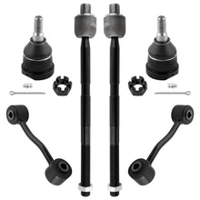 BOXI 6pc Front Lower Ball Joints Inner Tie Rods Sway Bars Kit Fits for Jeep Liberty 2006-2007