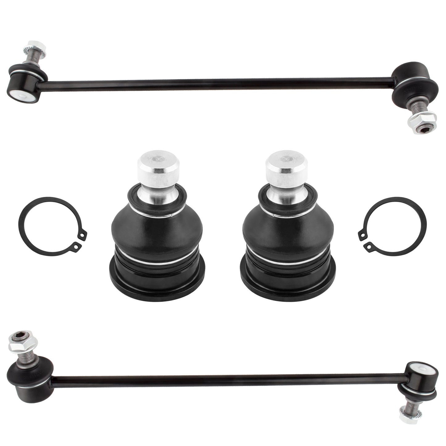BOXI 4pcs Ball Joints Sway Bar Links Fit for for Hyundai Santa Fe 2007 2008 2009 2010 2011 2012