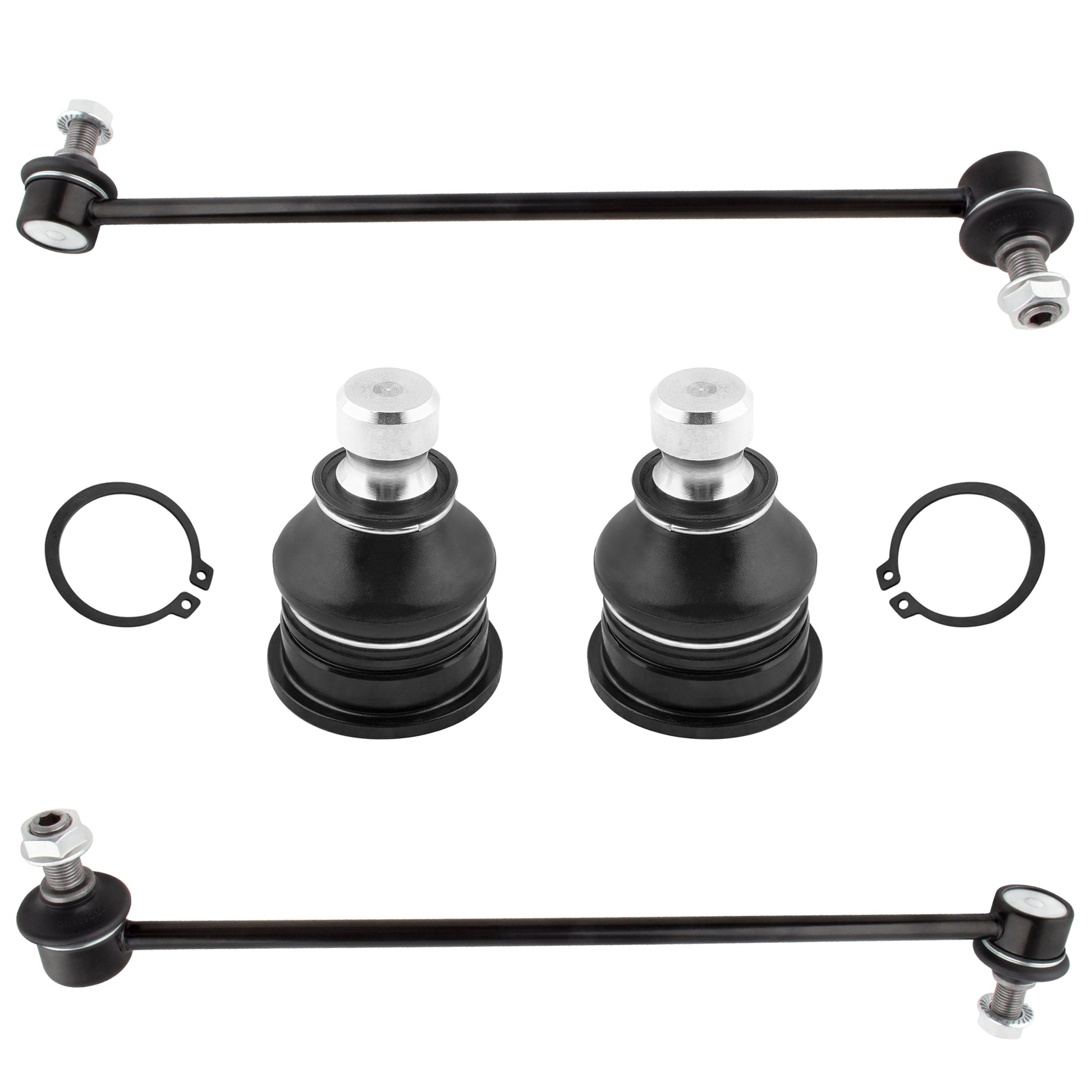 BOXI 4pcs Ball Joints Sway Bar Links Fit for for Hyundai Santa Fe 2007 2008 2009 2010 2011 2012