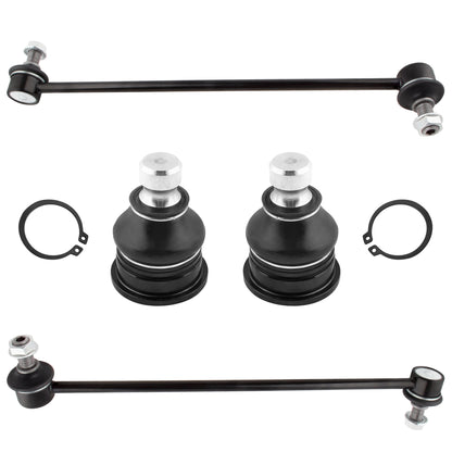 BOXI 4pcs Ball Joints Sway Bar Links Fit for for Hyundai Santa Fe 2007 2008 2009 2010 2011 2012