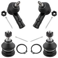 BOXI 4pcs Front Lower Ball Joints Outer Tie Rods Fit for for Hyundai Elantra Tiburon Accent
