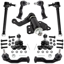 BOXI (Set of 9) Front Inner & Outer Tie Rods + Lower Ball Joints + Sway Bars + Idler Arm Fit