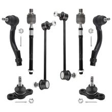 BOXI (Set of 8) Front Lower Ball Joints Inner Outer Tie Rods Sway Bar Links Fit for Hyundai Tucson