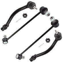 BOXI 4pcs Front Sway Bar Links + Outer Tie Rods Fit for Hyundai Elantra 2011-2016