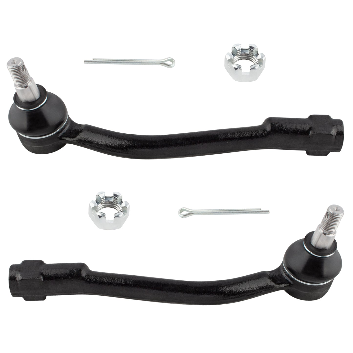 BOXI 2pcs Front Outer Tie Rod End Links Fit for Hyundai Entourage 2007-2009