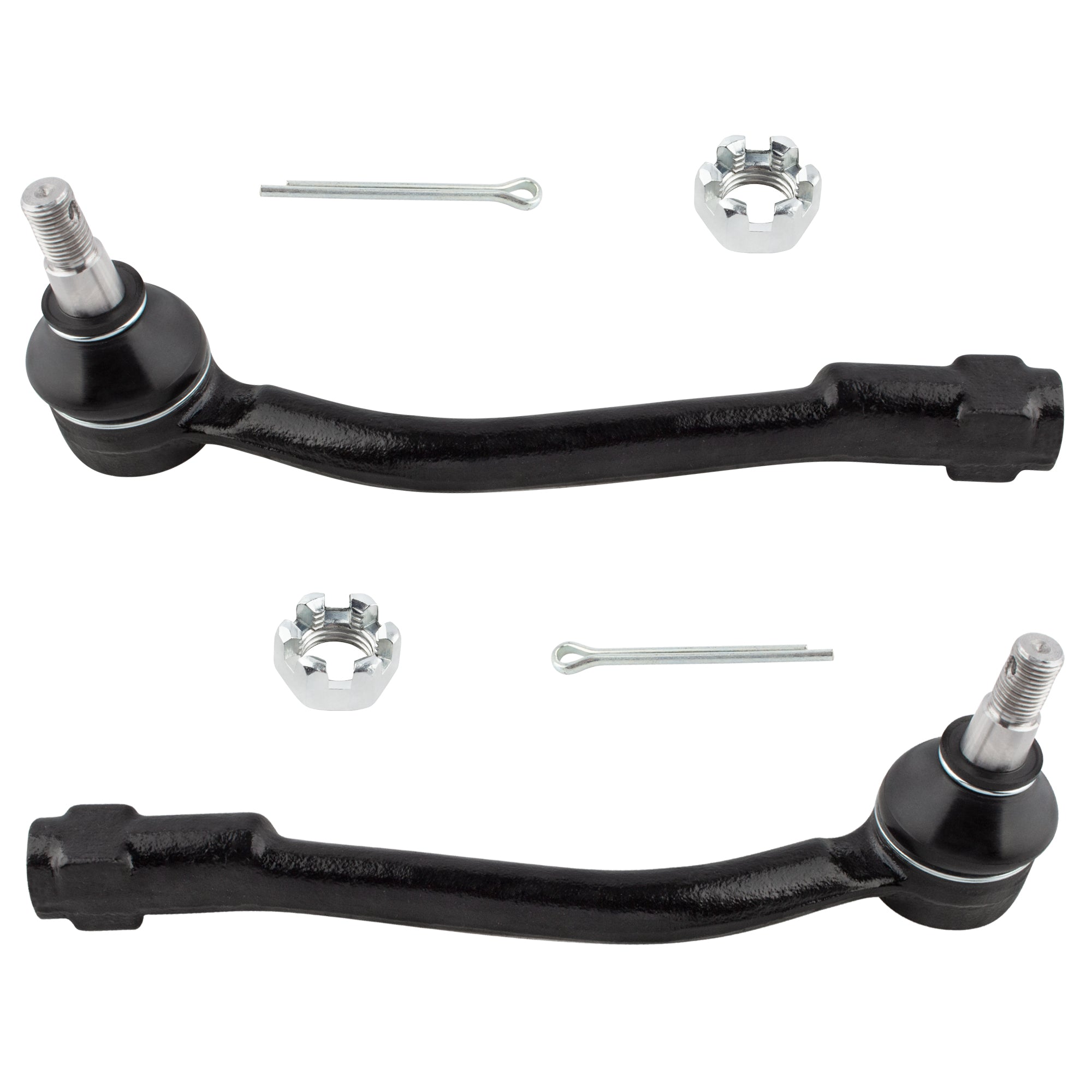 BOXI 2pcs Front Outer Tie Rod End Links Fit for Hyundai Entourage 2007-2009