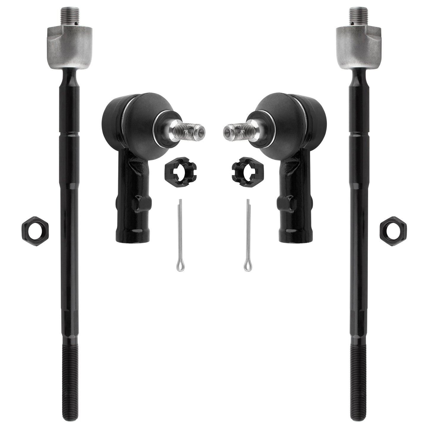 BOXI 4pcs Front Inner Outer Tie Rod Ends Fit for Hyundai Elantra 2001-2006