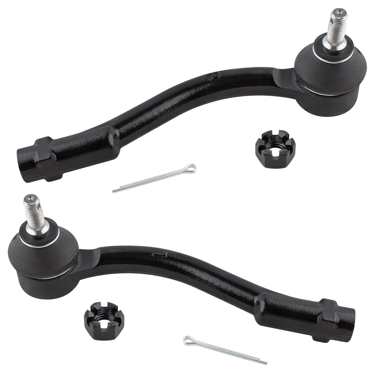 BOXI 4pcs Front Inner Outer Tie Rod Ends Fit for Kia Rio 2006-2011 — product photo 2