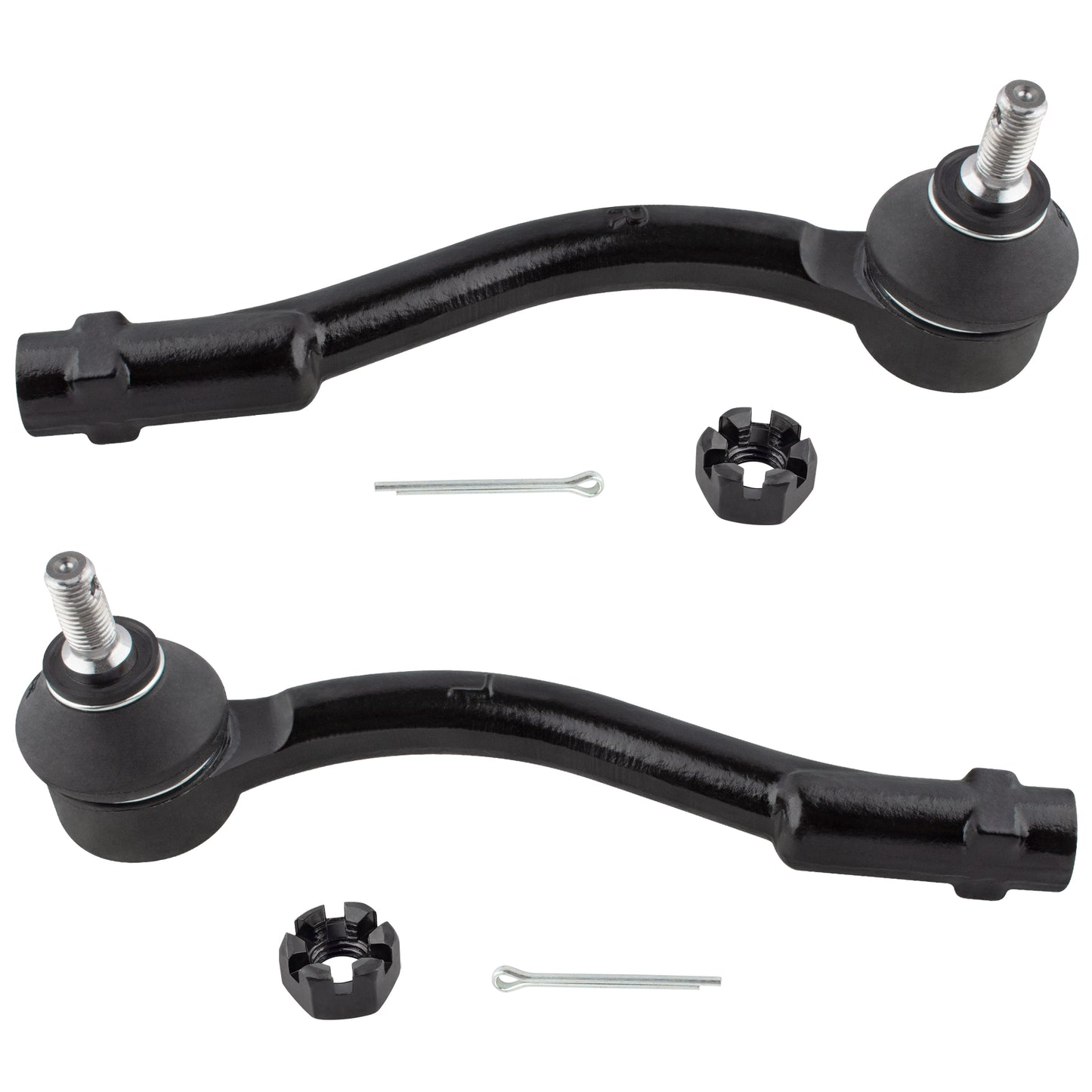 BOXI 2pcs Front Outer Tie Rod Ends Fit for Kia Rio 2006-2011