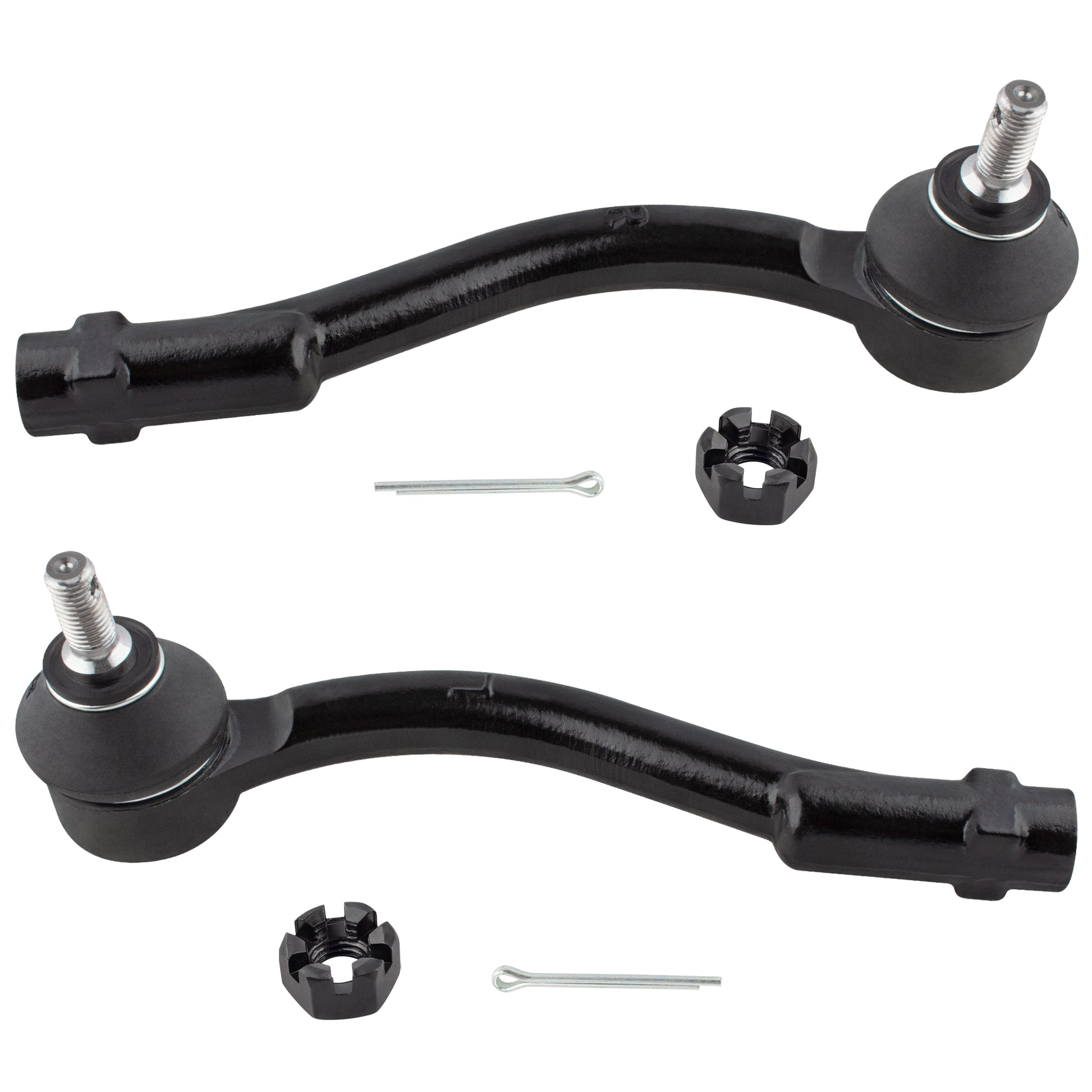 BOXI 2pcs Front Outer Tie Rod Ends Fit for Kia Rio 2006-2011