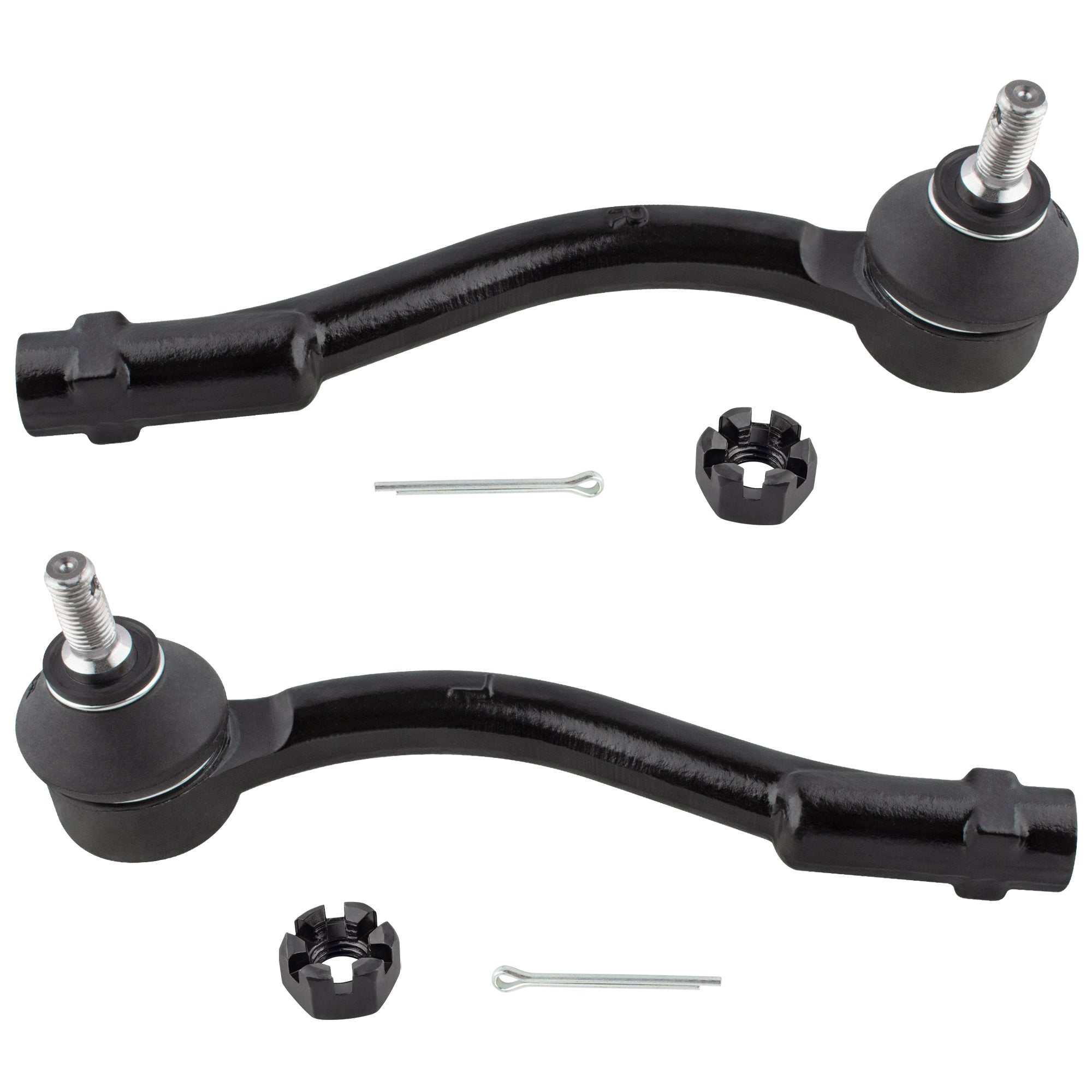 BOXI 2pcs Front Outer Tie Rod Ends Fit for Kia Rio 2006-2011
