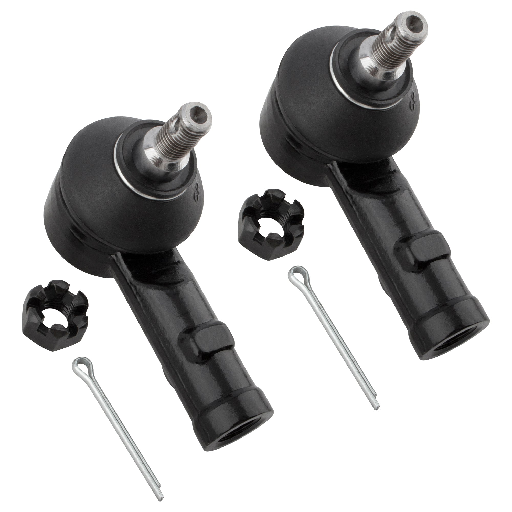 BOXI 2pcs Front Outer Tie Rod End Links Fit for Hyundai Accent 1995-2005