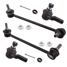 BOXI 4pcs Front Sway Bar Links & Outer Tie Rods Fit for Kia Rio 2003 2004 2005