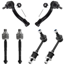 BOXI (Set of 6) 2x Front Inner Tie Rod Ends + 2x Front Outer Tie Rod Ends + 2x Front Stabilizer
