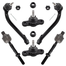 BOXI 6pc Front Ball Joints Tie Rods Fit for Hyundai Elantra 2011-2012 2.0L