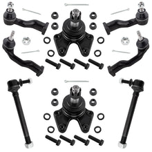 BOXI 8pc Front Ball Joints Sway Bars Tie Rods Fit for Kia Sportage 1995-2002