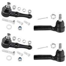 BOXI 4pc Front Suspension Kit Ball Joints Tie Rods Fit for Kia Sephia 1998-2001