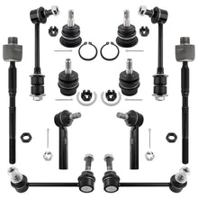 BOXI 12pcs Front Rear Sway Bar Inner Outer Tie Rods Upper Lower Ball Joints Fit for Lexus GX470