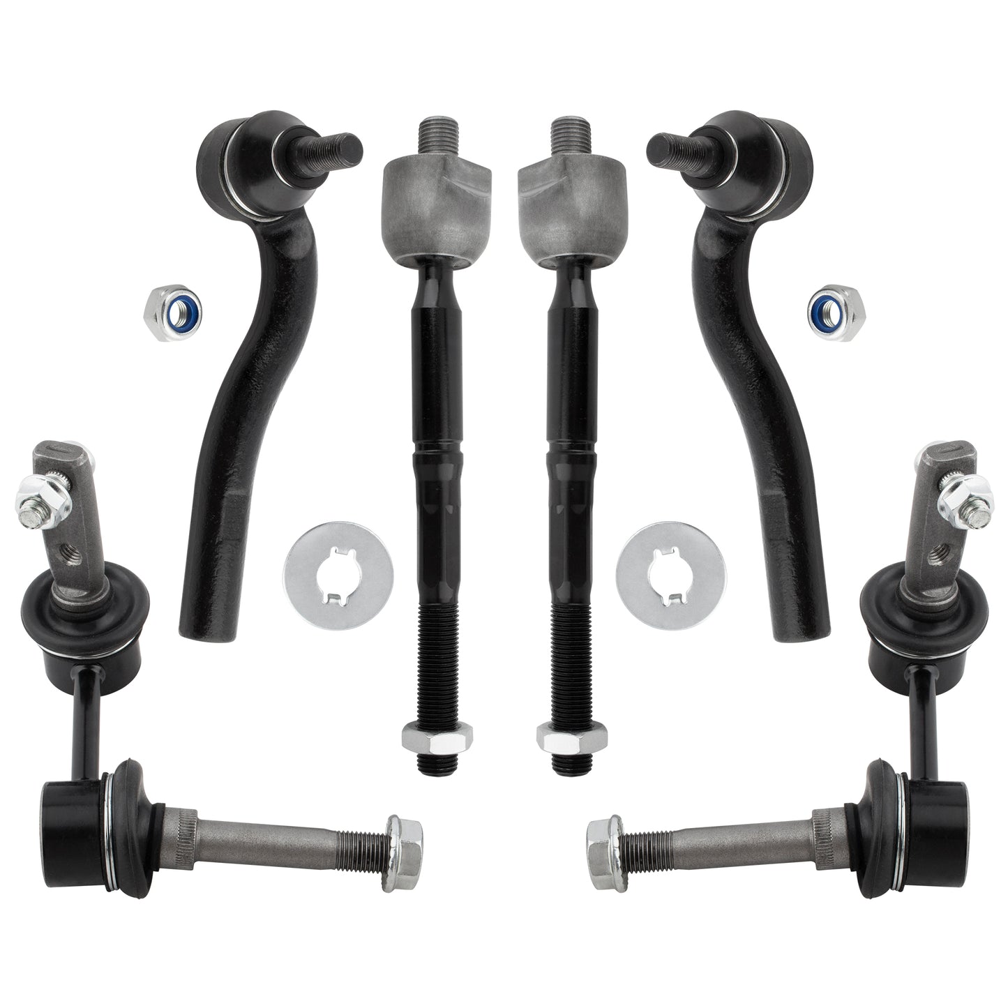 BOXI (Set of 6) Front Inner Outer Tie Rod Ends Sway Bars Kit Fit for Lexus GS300 1998 1999 2000