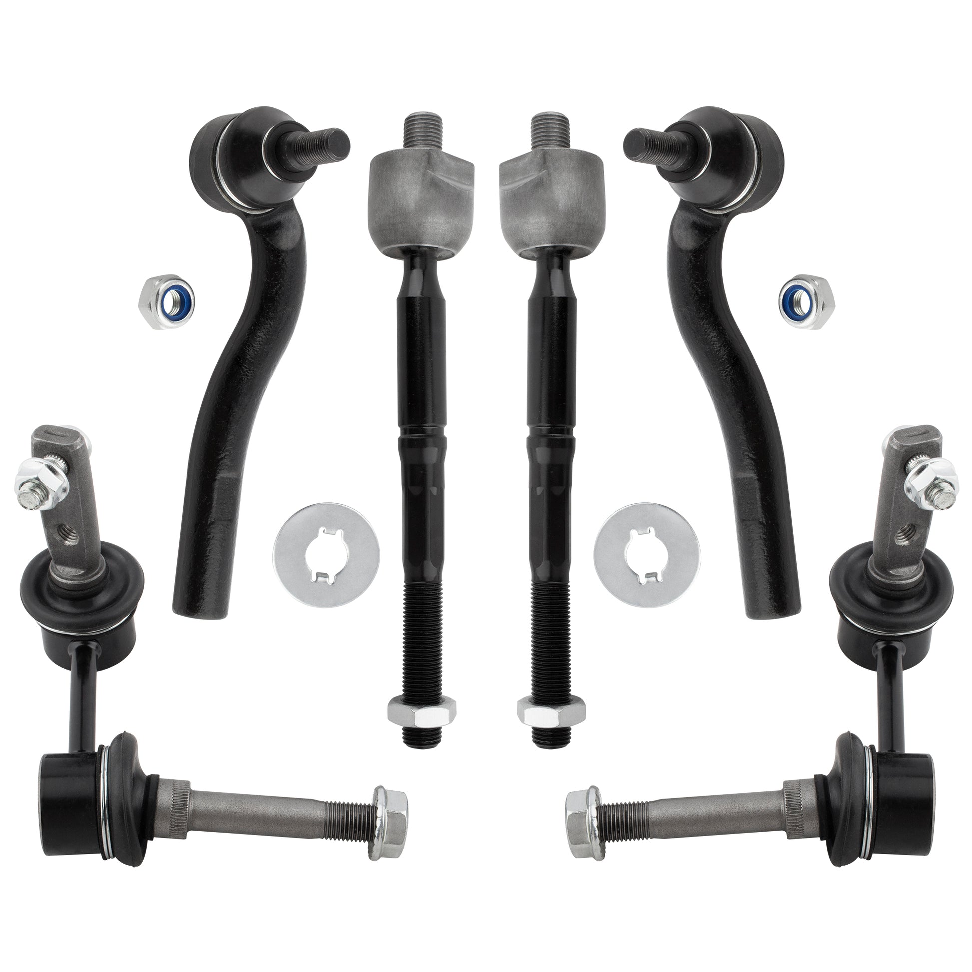 BOXI (Set of 6) Front Inner Outer Tie Rod Ends Sway Bars Kit Fit for Lexus GS300 1998 1999 2000