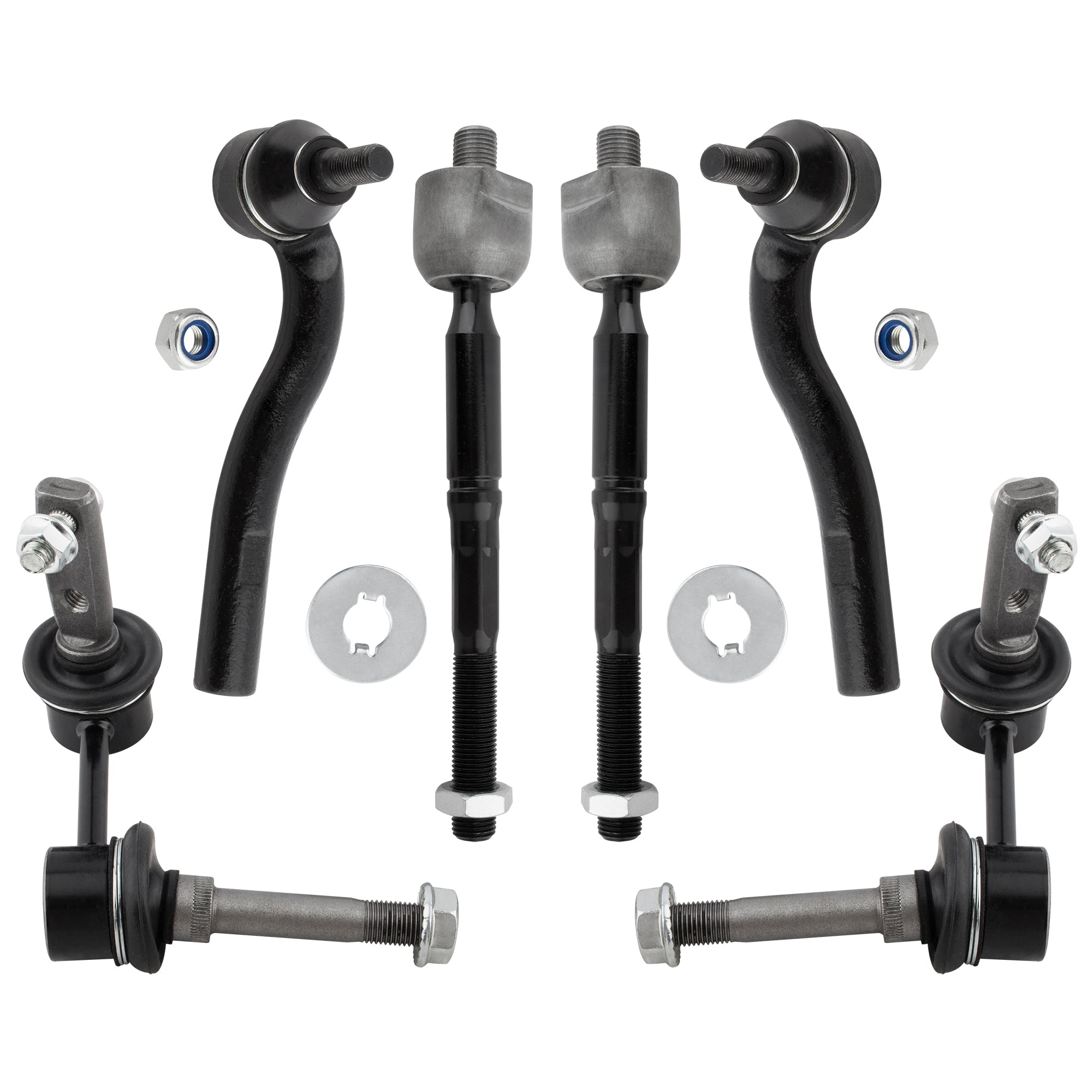 BOXI (Set of 6) Front Inner Outer Tie Rod Ends Sway Bars Kit Fit for Lexus GS300 1998 1999 2000