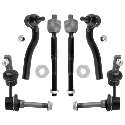 BOXI (Set of 6) Front Inner Outer Tie Rod Ends Sway Bars Kit Fit for Lexus GS300 1998 1999 2000