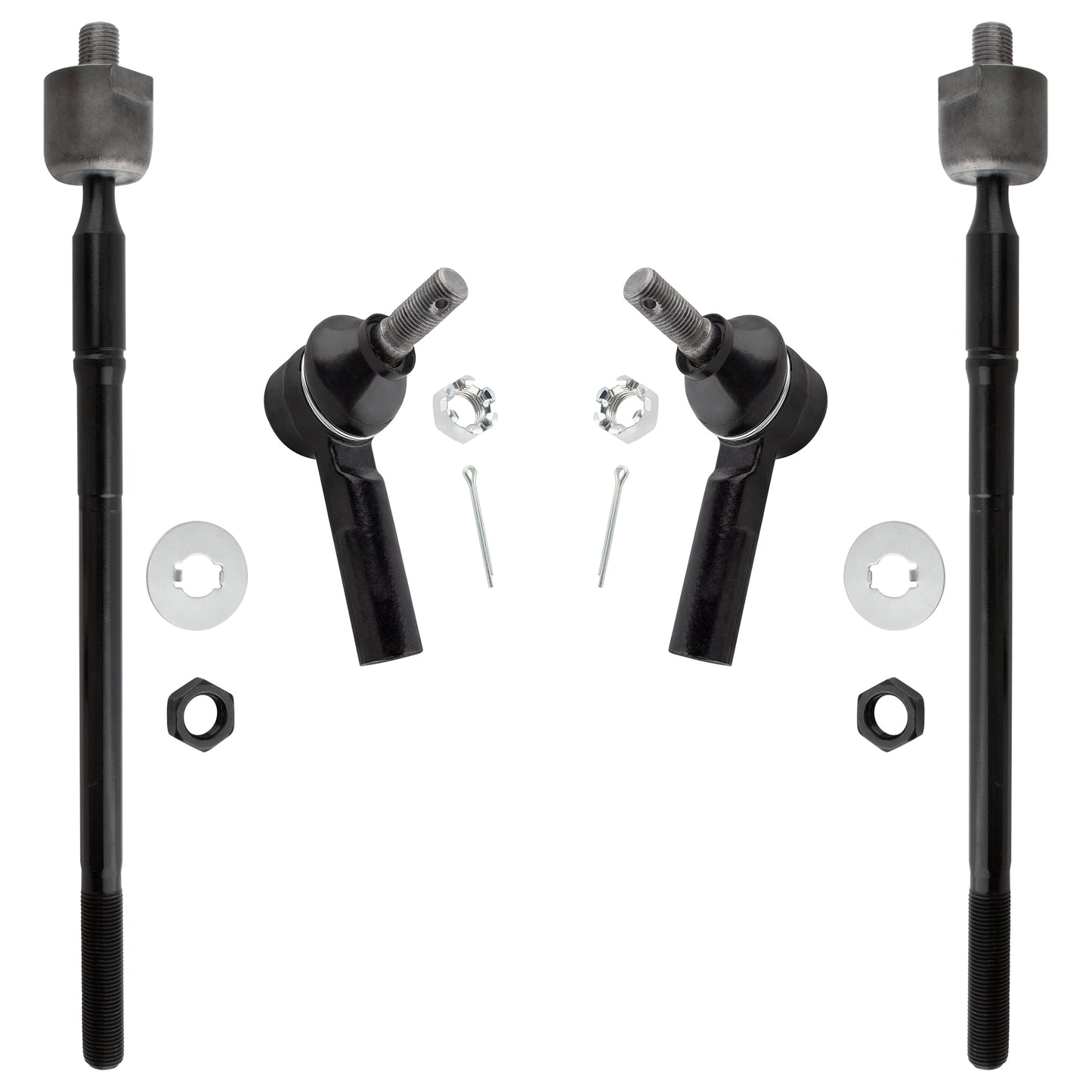 BOXI (Set of 4) Front Inner and Outer Tie Rod Ends fit for Lexus RX300 1999 2000 2001 2002 2003